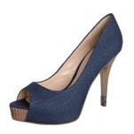 Guess Schuhe Peeptoe blau