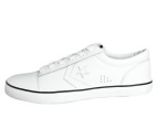 Converse Leder Sneaker Badge Ox weiss